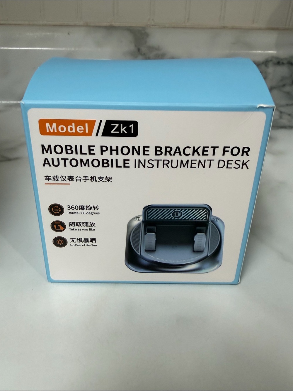 Mobile Phone Bracket for Car Dashboard - Blue
